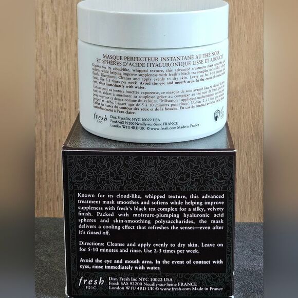 FRESH Black Tea Instant Perfecting Mask NEW MSRP $98 100ml 3.3 Oz - Picture 3 of 15